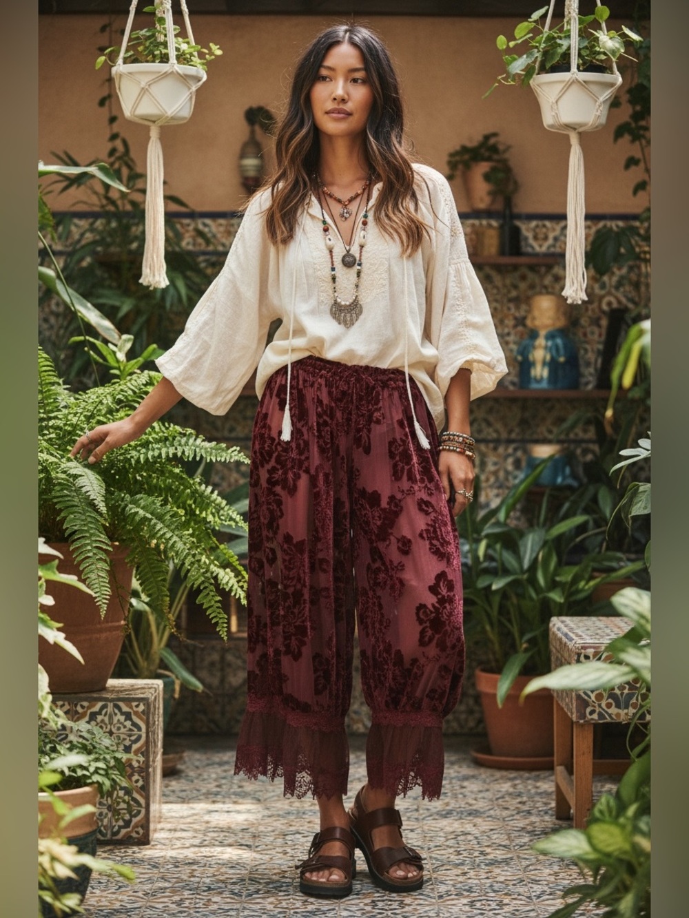 Free People Forever Young Burnout Bloomer pants-size XS-NWT-sold out color